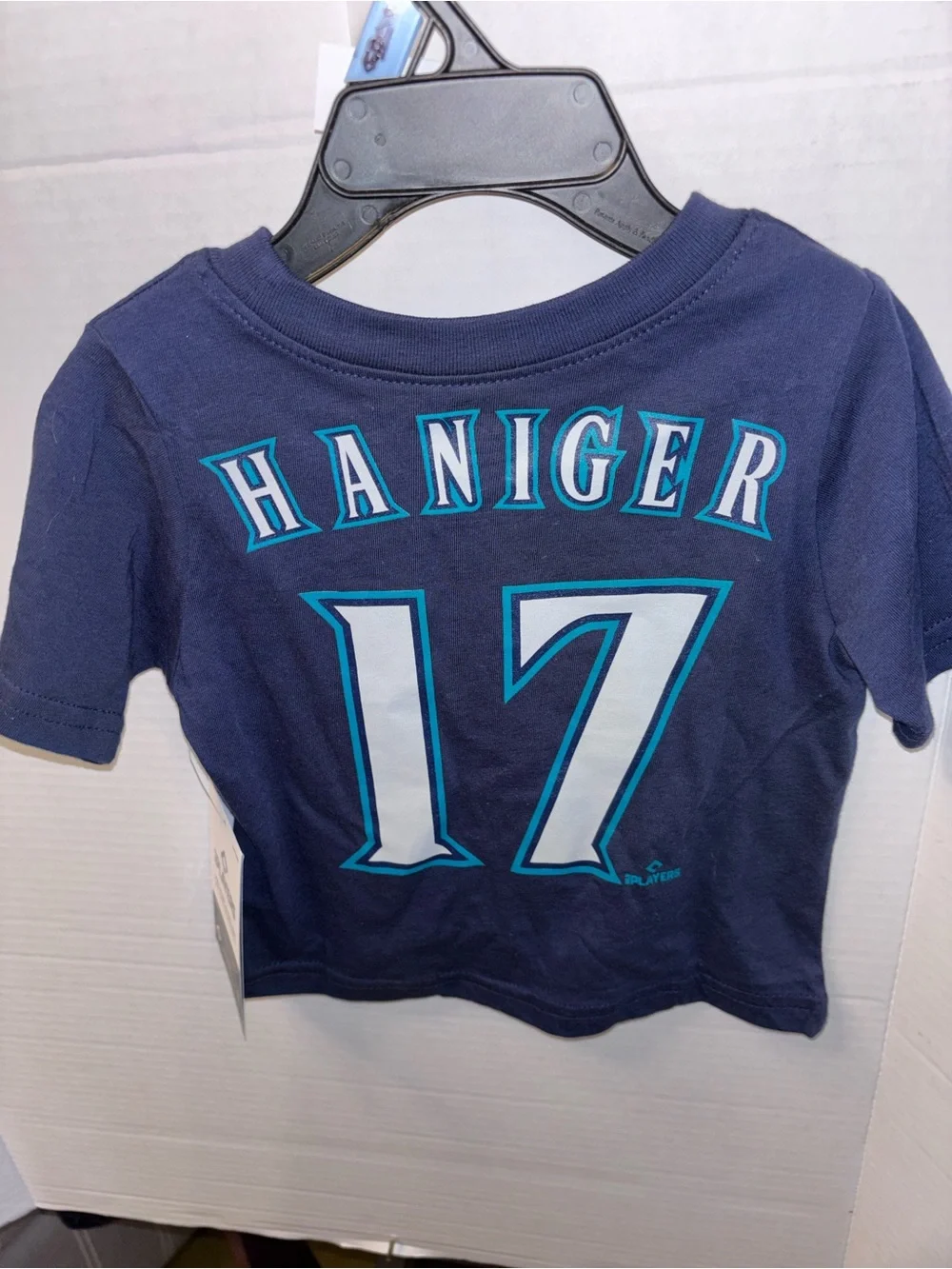 Genuine Merchandise Navy Seattle Mariners Kids Tee with 'S' Compass and 17
